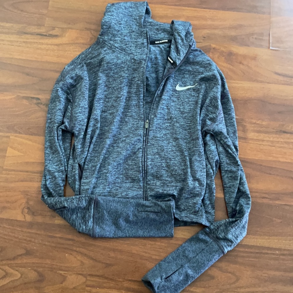 Nike running crop zip hoodie